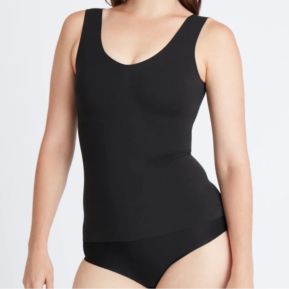 Knix LuxeLift Evolution Tank Top Black Removable Pads sz M Shapewear Support Bra